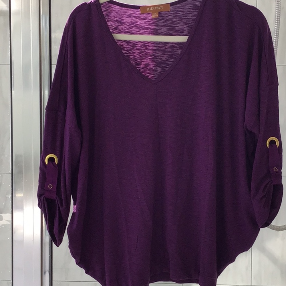Ellen Tracy medium purple top